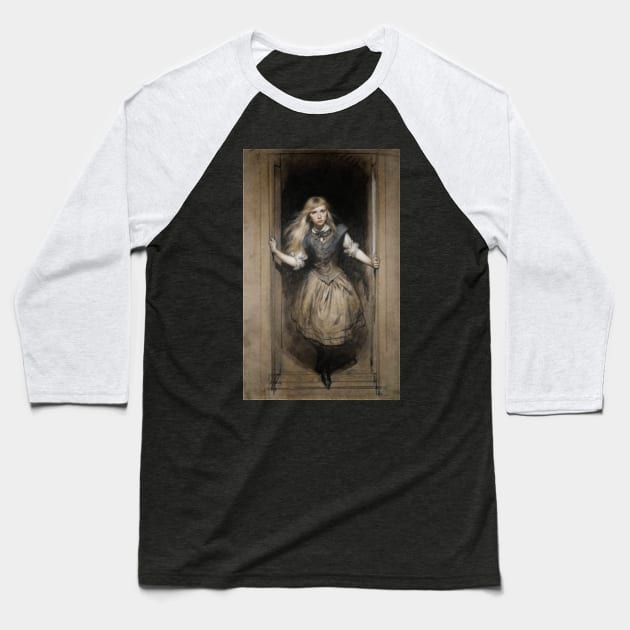 Alice InWonderland Baseball T-Shirt by JimDeFazioPhotography